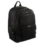 Pierre Cardin 30L Large Padded Backpack Bag w 13" Laptop Sleeve Travel Luggage  Black