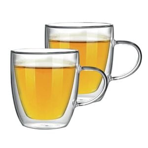 Bialetti Double Wall Capri Glasses - 350ml X 2