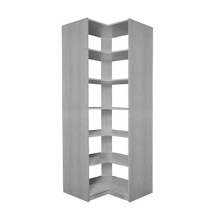 Lugna 1850 x 800 x 450mm Mist 4 Shelf Corner Unit Robe Insert