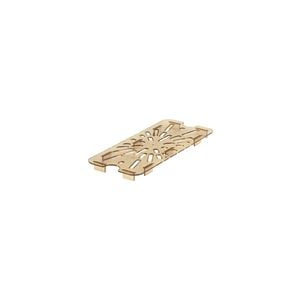 Cambro 1/3 Size Food Pan Shelf Drain High Heat Polycarbonate Amber 176x325mm
