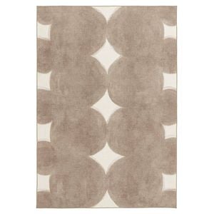 Loopsie-230cm X 160cm-balharbour Taupe Indoor Outdoor Washable Rug