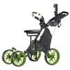 CaddyTek CaddyCruiser ONE Pro4-Wheel Golf Buggy with Seat - Lime