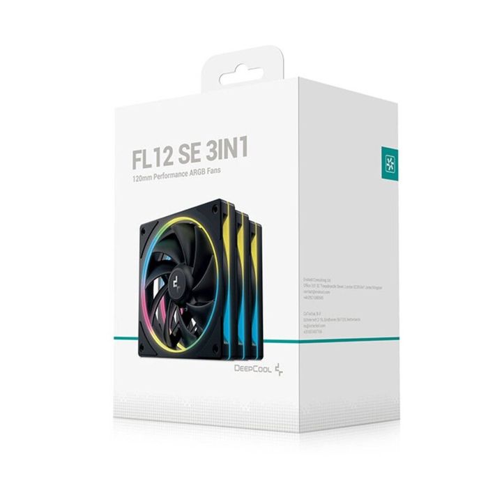 Deepcool Fl12 Se 3 Pack 120mm Performance Argb Fans , Hydro Bearing 120×120×25 Mm(l×w×h)