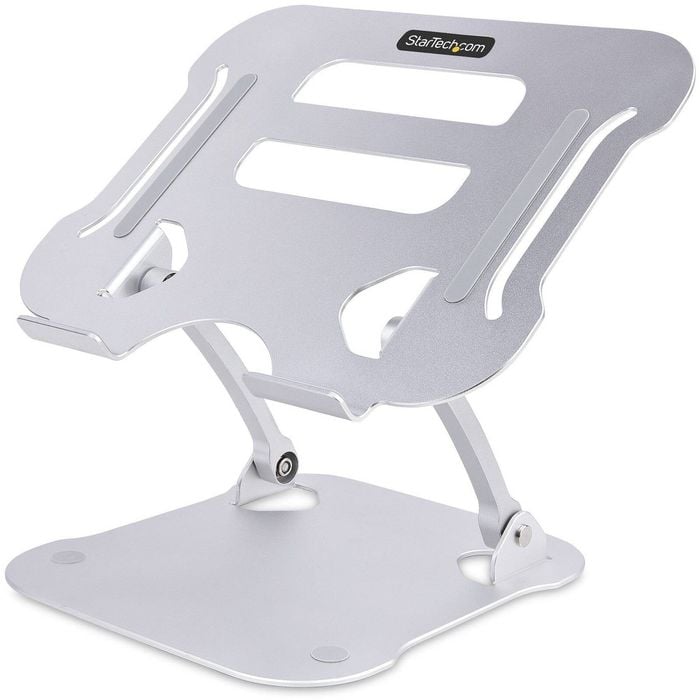Startech.com Laptop Stand For Desk, Ergonomic Laptop Stand Adjustable Height, Aluminum, Up To 22lb/10kg