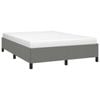 vidaXL Bed Frame Dark Grey Bed Base Queen Size Fabric Mattress Platform Bed Base