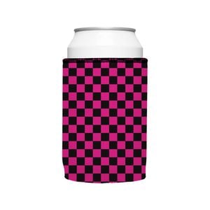 Stubbyz Pink Checkerboard Stubby Cooler Standard