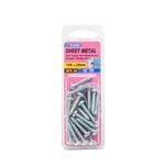 Zenith 10G x 25mm Zinc Plated Self Tapper Pan Head Screws - 25 Pack