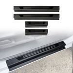 AUSGO Black ABS Door Sill Protector for Mazda BT-50 BT50 Dual Cab 2020-Onwards Scuff Plate Cover