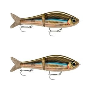 2x Rapala Super Shadow Rap Glide 11cm Jointed Swimbait Lure -Smelt On The Beach
