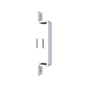 Rolltrak White Matte Barn Door Square Raised Handle