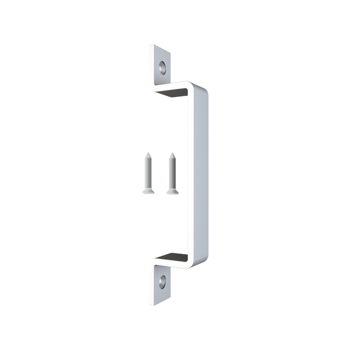 Rolltrak White Matte Barn Door Square Raised Handle