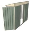 Build-a-Shed 0.8 x 2.3 x 2m Hinged Door Tunnel Shed With Single Sliding Side Door - Green