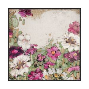 Artey | Garden Gate - Framed Canvas - Black Frame - 120 x 120cm