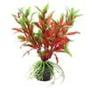 Aqua One Bettascape Pilea On Sphere Red And Green Plastic Plant (28165)