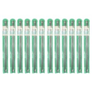 12x Malli 35cm Art And Craft Stainless Steel 6mm Knitting/crochet Needles - Grey