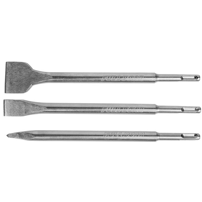 Full Boar 3 Piece SDS Plus Chisel Set FCS-3S