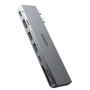 Anker 547 USB-C Hub (7-in-2, for MacBook) - Silver