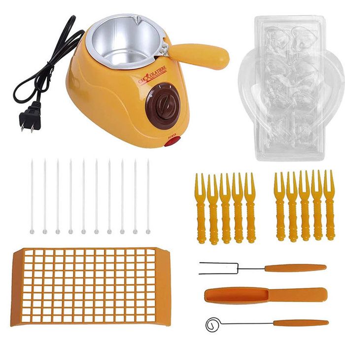 Catzon Chocolate Melting Fondue Removable Pot Candy Butter-yellow