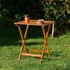 Marquee 600 x 600 x 740mm Square Timber Folding Table
