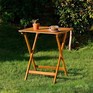 Marquee 600 x 600 x 740mm Square Timber Folding Table