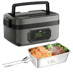 Fohoa Cordless Insulated Electric Lunch Box With 24000mah Battery And 1.6l Stainless Steel Container