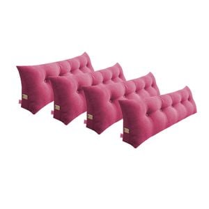 SOGA 4x 150cm Crabapple Red Wedge Pillows