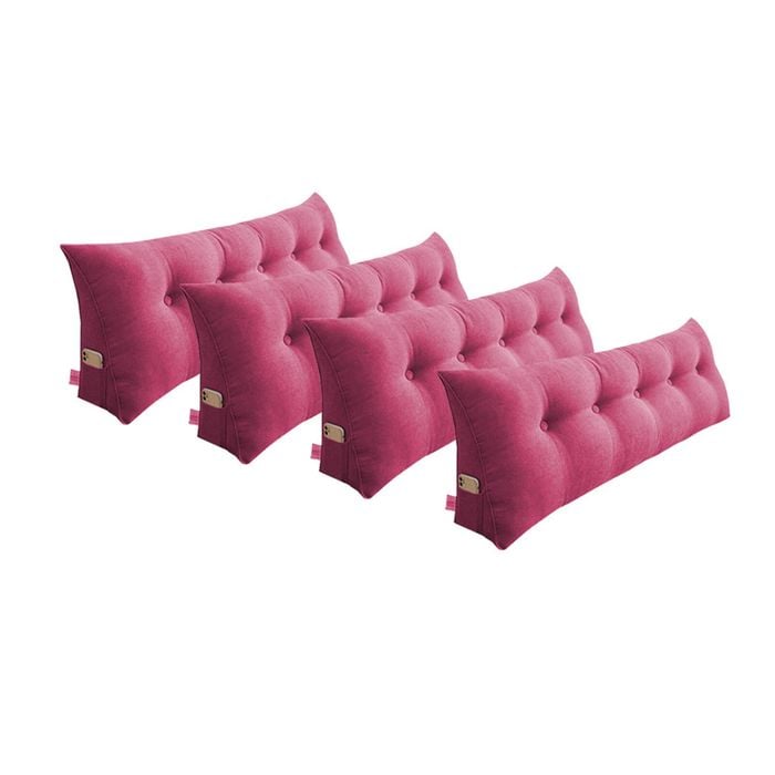 SOGA 4x 150cm Crabapple Red Wedge Pillows