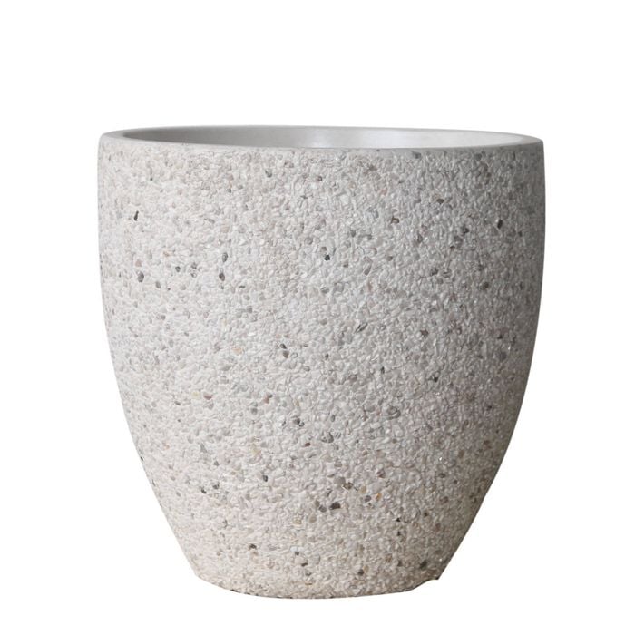 Tuscan Path 54cm White Pebble Harper Egg