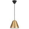 Telbix Hanami Modern Pendant Hanging Lamp Light Metal Plastic Brass Black Satin