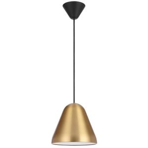 Telbix Hanami Modern Pendant Hanging Lamp Light Metal Plastic Brass Black Satin