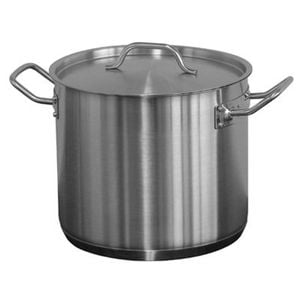 Förje Stainless Steel Stockpot With Lid Professional Cookware Induction Compatible 98l 500x500mm