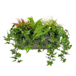 Un-Real 50cm Artificial Mixed Greenery Balcony Planter
