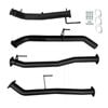 Ignite Exhausts Turbo Back For Nissan D23 Navara Series 5 Np300 3" With Straight Pipe Only Black Aluminised Steel