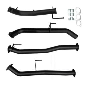 Ignite Exhausts Turbo Back For Nissan D23 Navara Series 5 Np300 3" With Straight Pipe Only Black Aluminised Steel