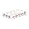 Cambro Polycarbonate Gastronorm Food Pan Camwear 1/1 65mm Clear 8.5l Commercial Kitchen Storage