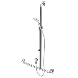 Caroma Care Accessible Shower Set with Inverted T Rail