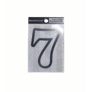 Sandleford 80mm Self Adhesive Night Shine Numeral 7