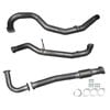 Ignite Exhausts Dump Pipe Back For Nissan Gu Patrol 4.2l Turbo Diesel Wagon 3" / Pipe Only Raw Aluminised Steel