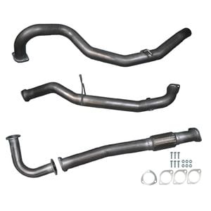 Ignite Exhausts Dump Pipe Back For Nissan Gu Patrol 4.2l Turbo Diesel Wagon 3" / Pipe Only Raw Aluminised Steel
