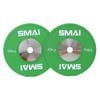 Smai Competition Bumper Plate 10kg (pair) Iwf Colour - Green