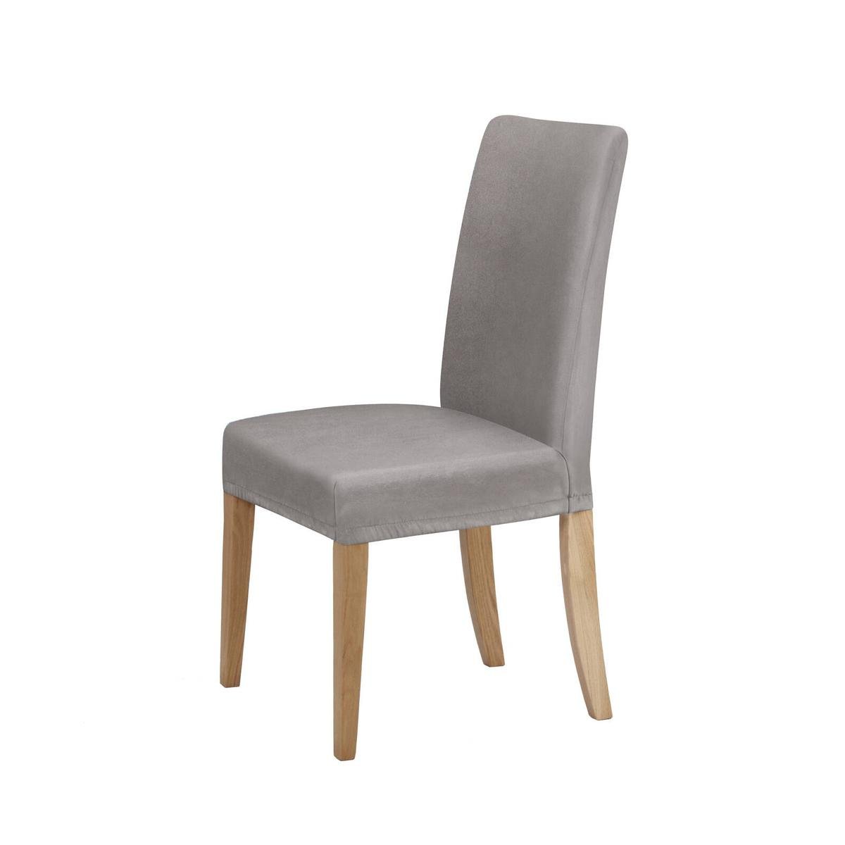 Home Living Premium Faux Suede Silver Dining Chair Cover Bunnings Australia