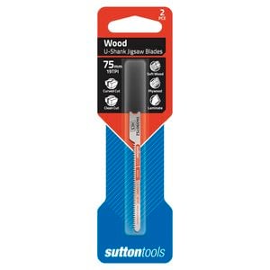 Sutton Tools 75mm 19TPI Wood Jigsaw Blade - 2 Pack