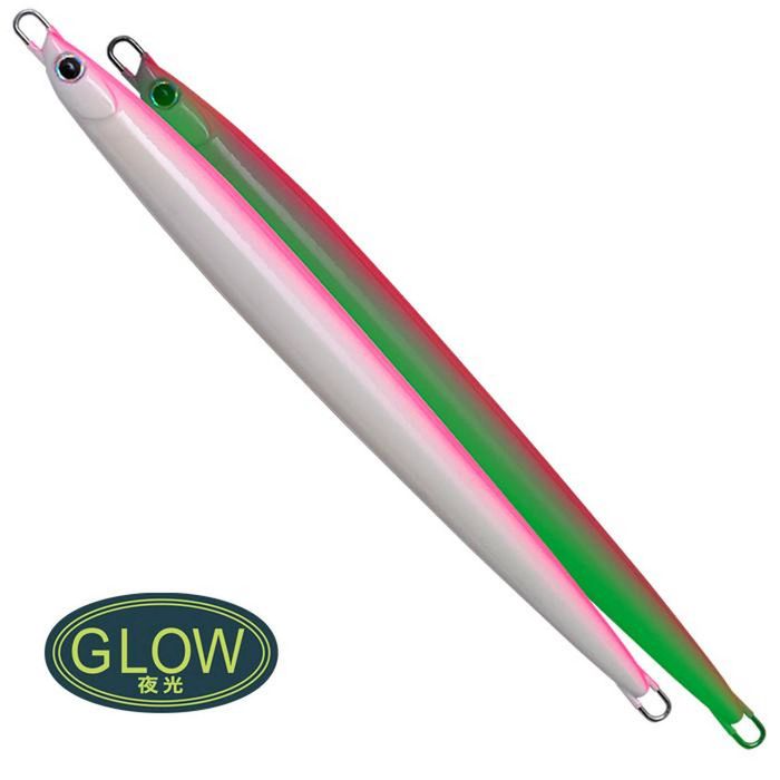 Palms Jigaro Super Slide 80g Casting Metal Fishing Jig G04 Glow Pink