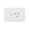 DETA S-Line Matte White Single Power Point