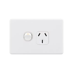 DETA S-Line Matte White Single Power Point