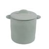 Maine & Crawford Ollie 14cm Textured Jar Stoneware - Green