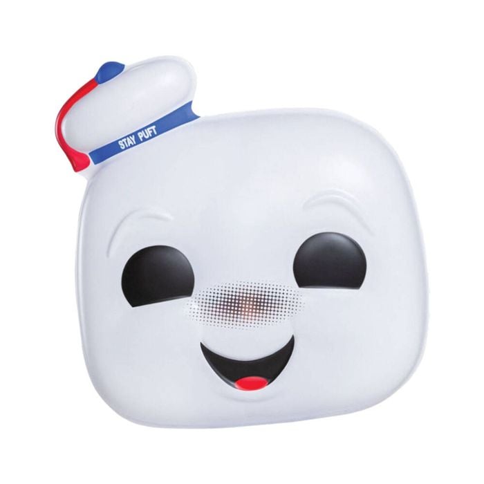 Ghostbusters 1984 Stay Puft Pop! Vacuform Marshmallow Man Mask 30x25cm White