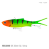 Samaki Vibelicious Fork Tail Vibe 100mm Soft Plastic Fishing Lure Fire Tiger