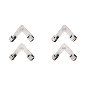 2x 2pc Joseph Joseph Space Stainless Steel Pan Lid Holders Rack Wall/Door Mount