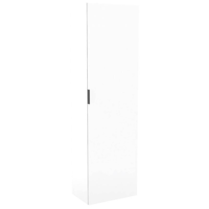 Lugna 2048 x 600 x 380mm White 5 Shelf 1 Right Hand Door Cabinet - White